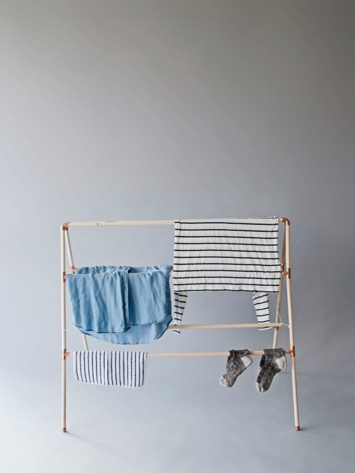 Narrow shop clothes horse